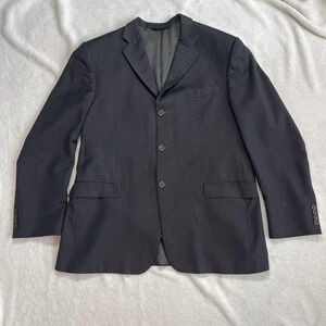 Vintage Burberry London 100% Wool Sport Coat Blazer Jacket 44R USA Made Union